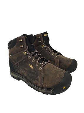 Keen Utility Men's 6" Camden Composite Toe Waterproof Work Boot Brown Size 15D
